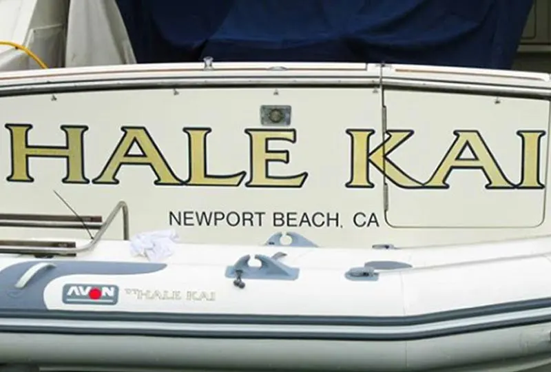 Custom Vinyl Boat Lettering in Newport Beach, CA