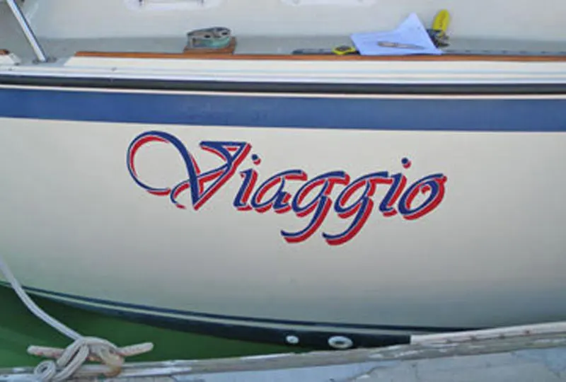 Viaggio Boat Sign