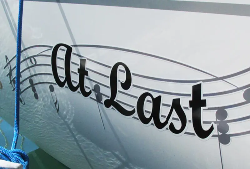 Custom Vinyl Boat Graphic Dana Point, California