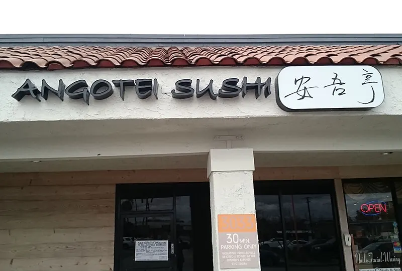 Designed & Installed the Angotei Sushi Sign in Costa Mesa, CA