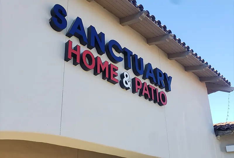 Sanctuary Home & Patio Furniture Store New Sign