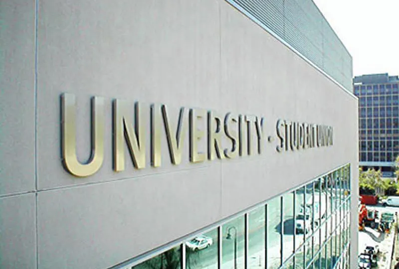 University Student Union Sign