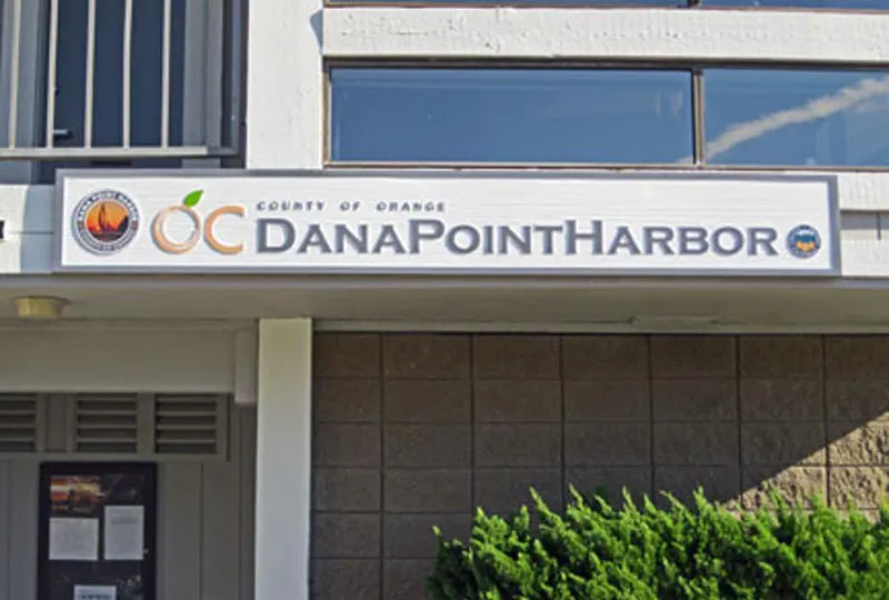 OC Dana Point Harbor Sandblasted Sign