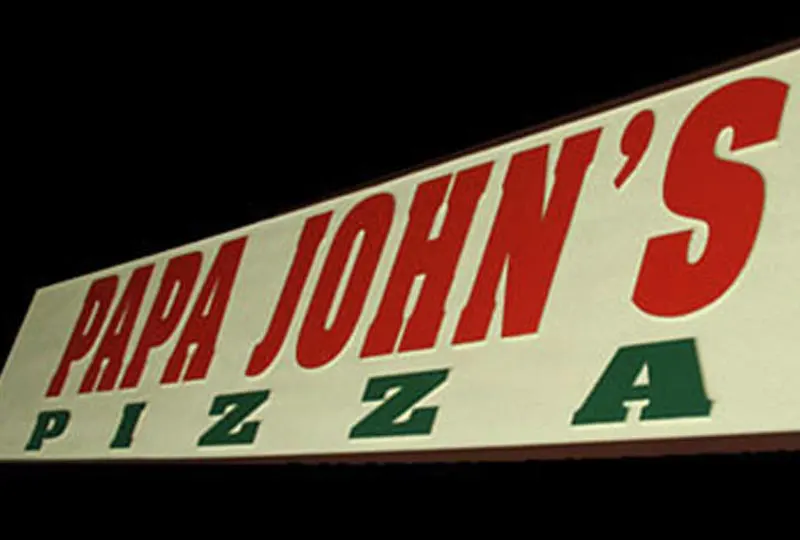 Papa John's Pizza Sign