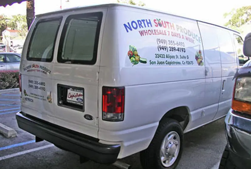 North South Produce Van Sign