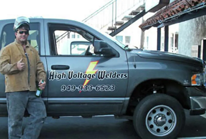 High Voltage Welders Truck Sign