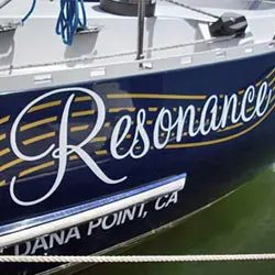 Customized Boat Name Graphics, Letters & Signs