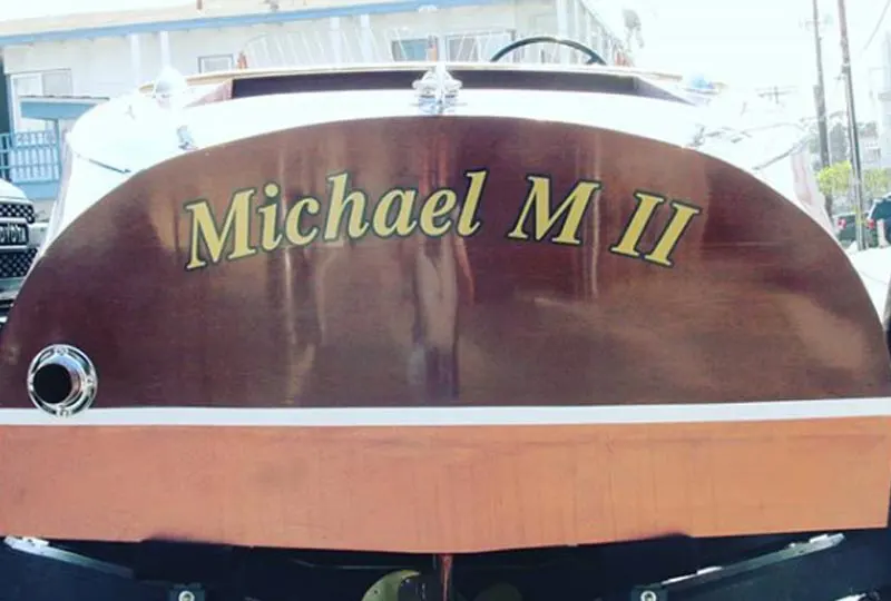 Custom Boat Lettering in Dana Point, CA