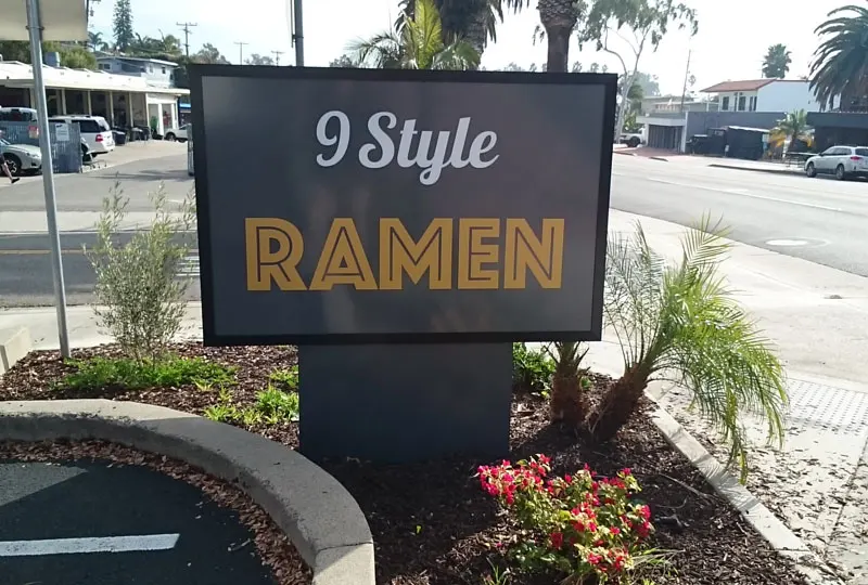 Illuminated monument sign in San Clemente, CA