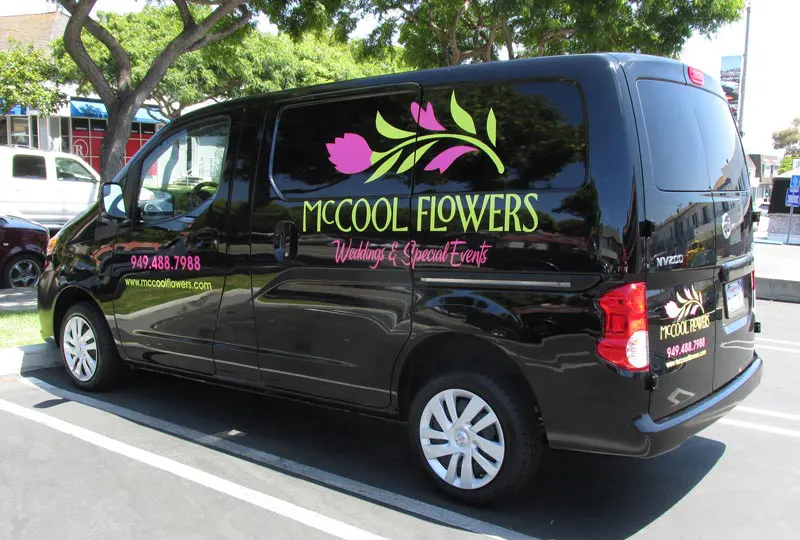 Custom Designed Vinyl Vehicle Graphics Installation