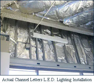 Energy Saving LED Lighting LED Channel Letters Installation