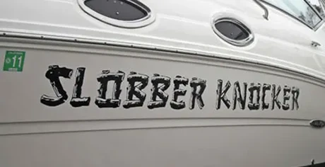 Laguna Beach Boat Lettering